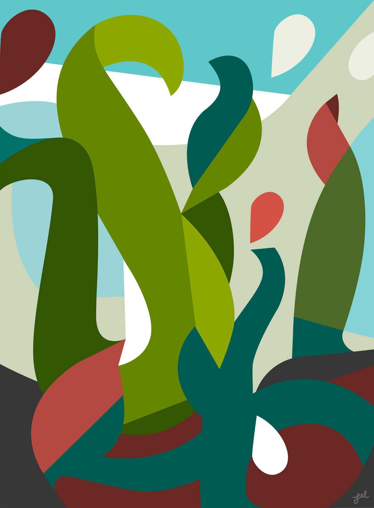 Unfold artwork inspired by Bloedel Reserve